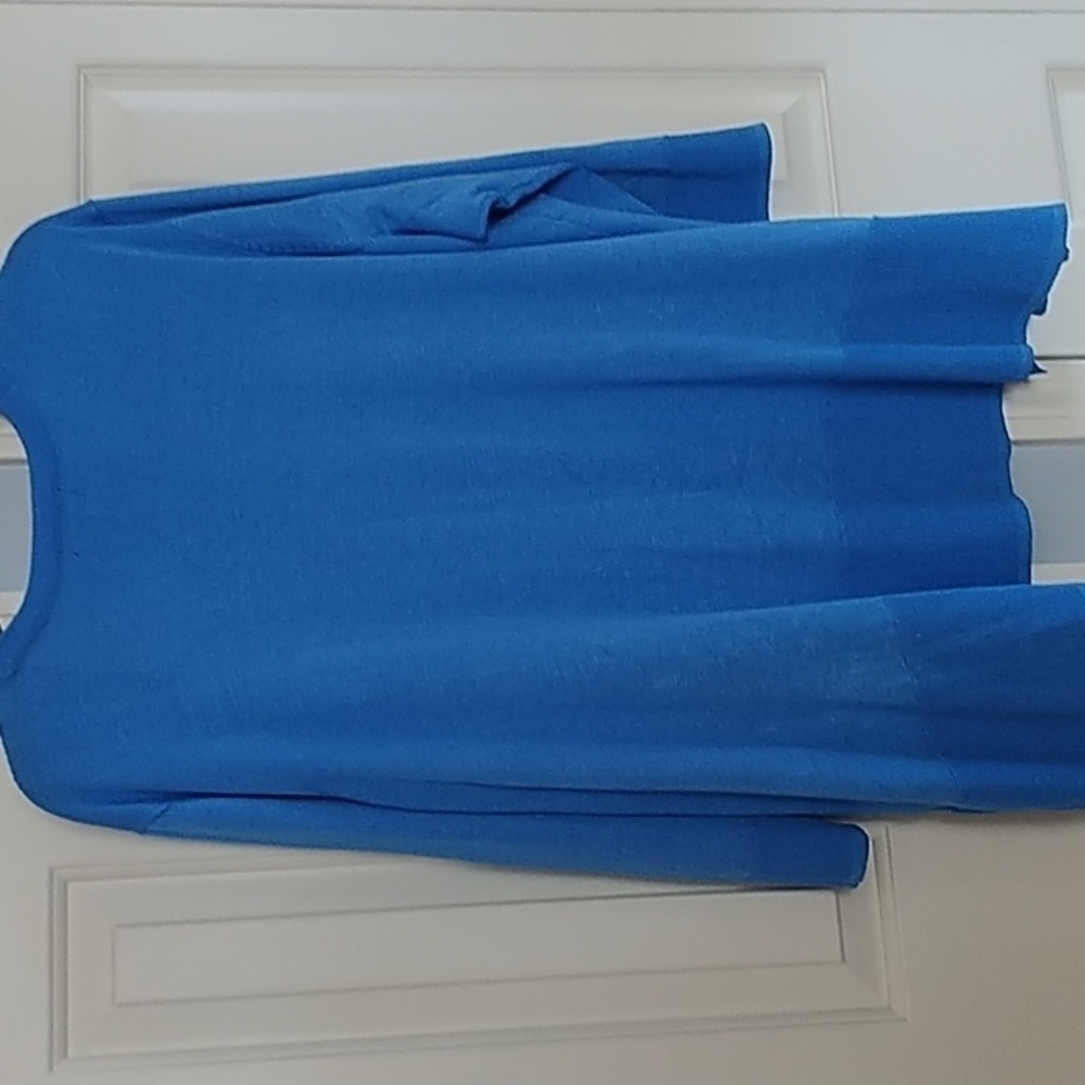 Lane Bryant Sky Blue Open Front Cardigan Plus Size 26/28 - Picture 8 of 10